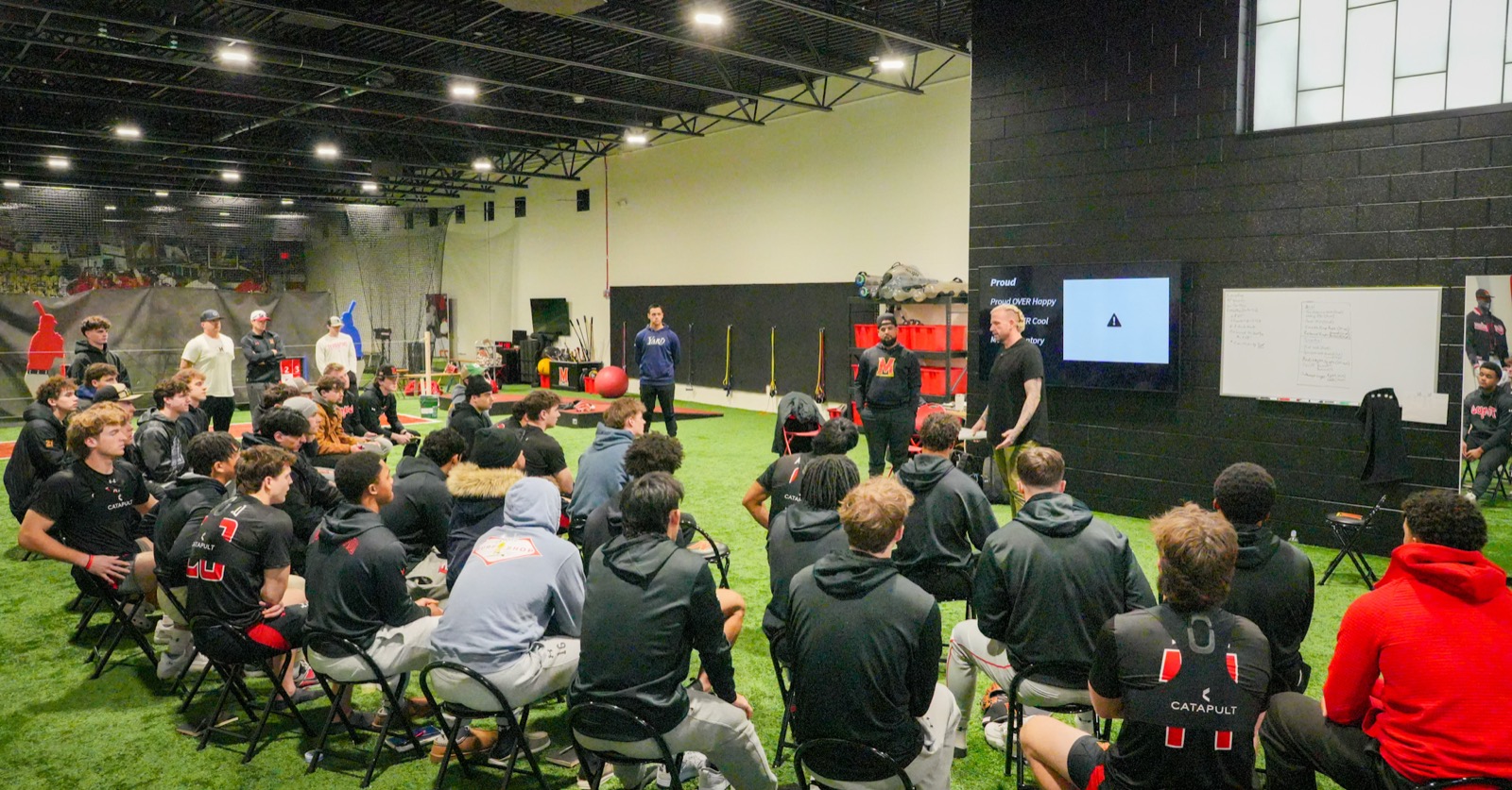 Team session at a training facility